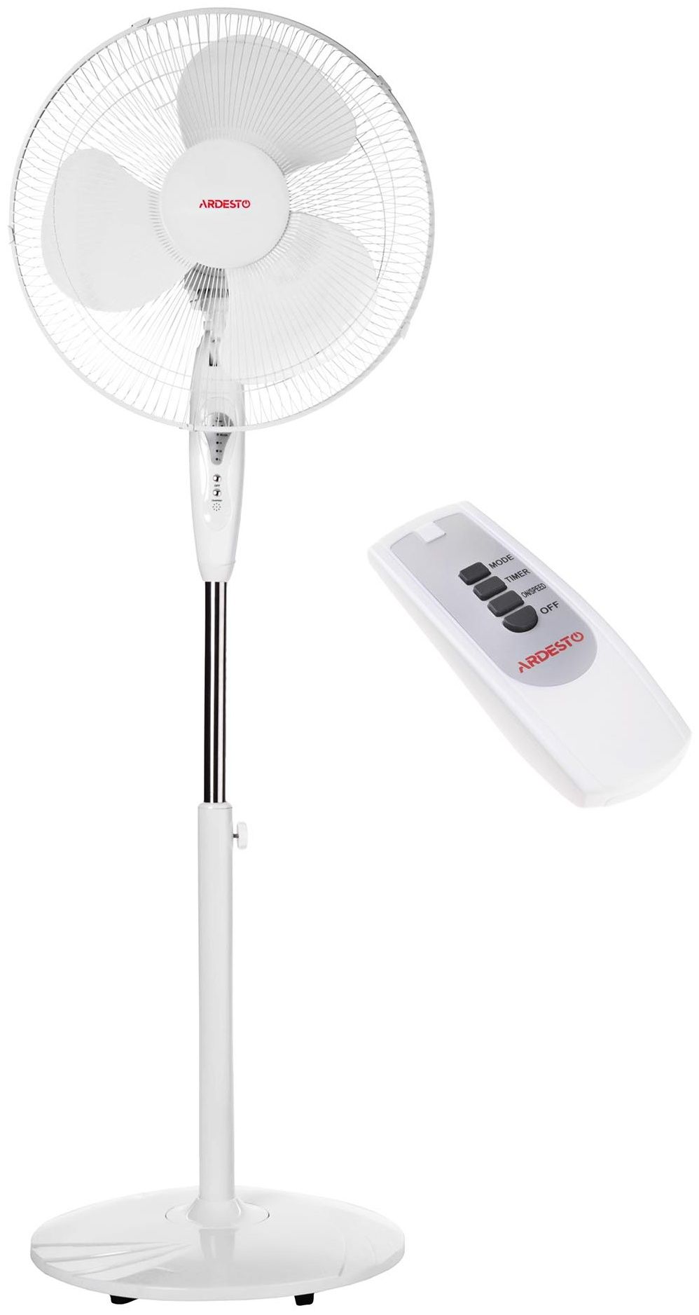 Zamin fanati Ardesto FN-1608RW 40 sm, dumaloq tayanch, oq