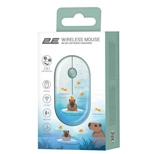 Sichqoncha 2e Mf300 Silent WL BT CAPYBARA: mandarin