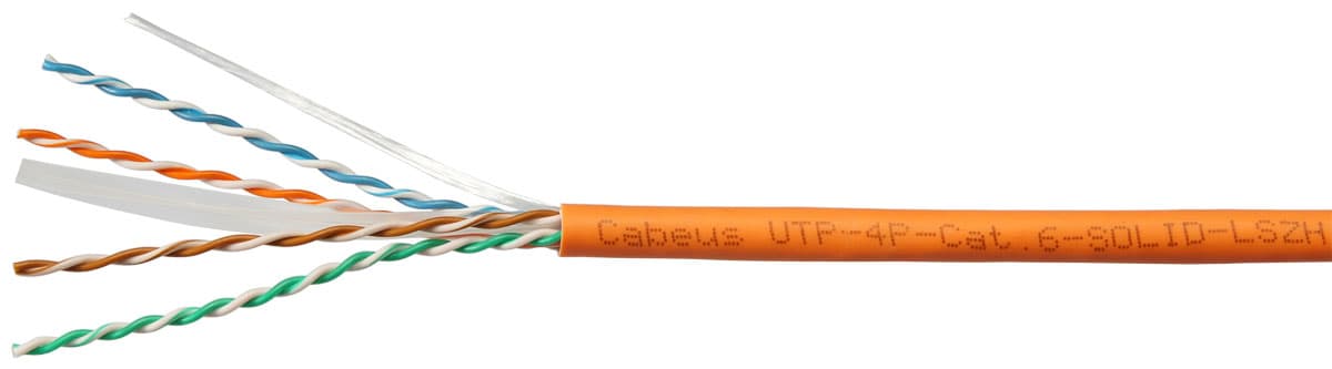 CAT 6 UTP, 305m, AWG 24/1, LSZH 305M/Easy pull box packin  | blue