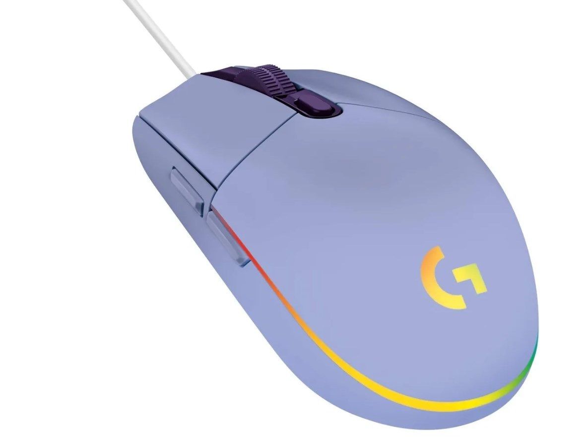 LOGITECH G203 LIGHTSYNC Corded o'yin sichqonchasi-LILAC-USB