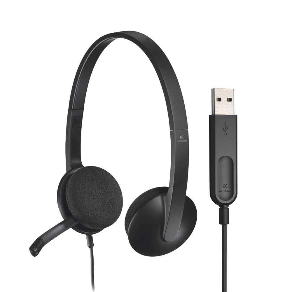 LOGITECH H340 Проводная гарнитура - BLACK - USB
