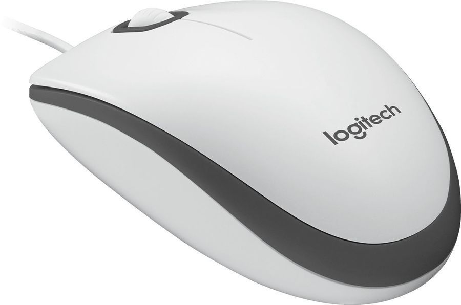 LOGITECH M100 Corded  Мышь-WHITE