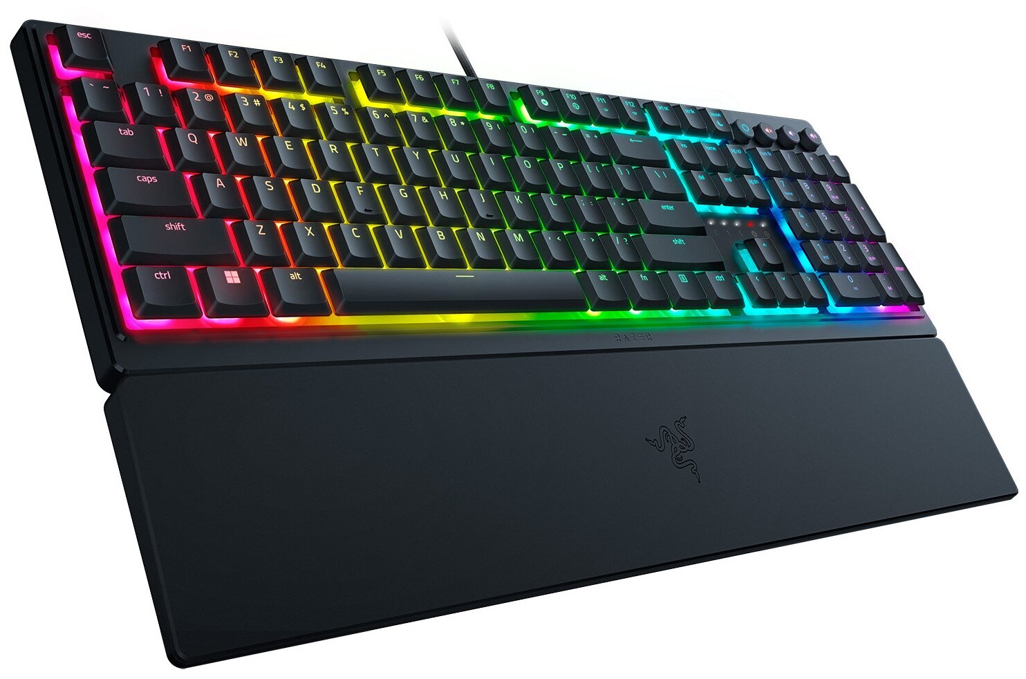 Razer Keyboard membrane Ornata V3 X 104key, USB-A, EN/RU, RGB, black