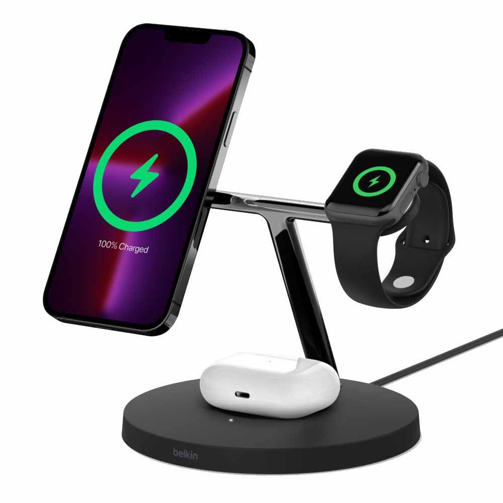 Беспроводное зарядное устройство Belkin 3in1 MagSafe iPhone  Беспроводная Charger, black