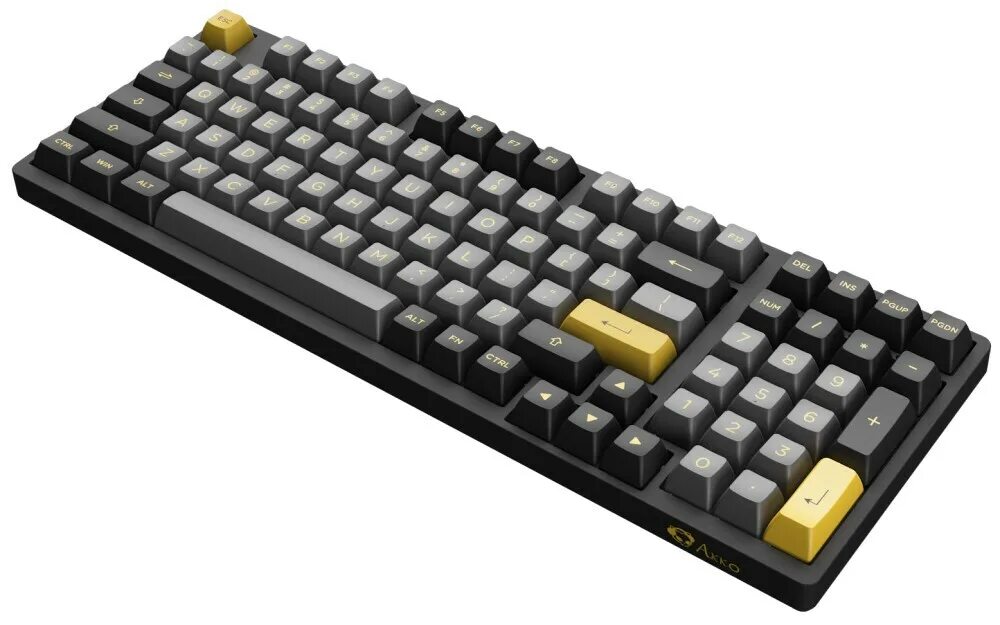 Akko 3068b Plus Black&amp;Gold CS Jelly Black RGB klaviaturasi