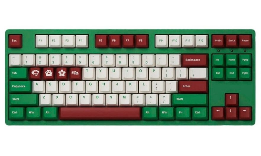 Клавиатура Akko 3087 V2 Matcha Red Bean Cherry Silent Red