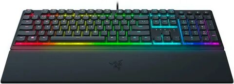 Клавиатура проводная Razer Keyboard mechanical Ornata V3 104key, Mecha-Membrane Switch, USB-A, EN/RU, RGB, black