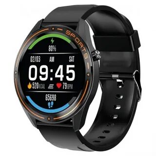 2e Motion GT 46 mm Black-Orange aqlli soati