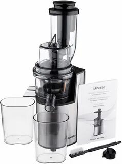 Соковыжималка шнековая Ardesto auger juicer, 200W, bowl-0.6L, cake-0.6L, plastic/iron, silver-black, JEG-1330SL