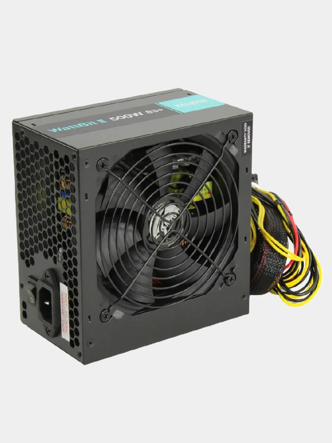 Блок питания Zalman Wattbit II 500-XEII 500W,220-230 VAC,83%,120мм,MB24,CPU(4+4),4xSATA,2xPCIe,3xMOLEX,OVP,UVP,SCP,OPP