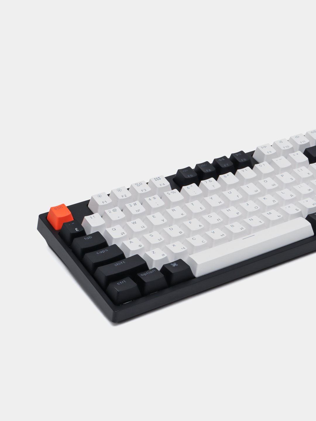 Механическая клавиатура Keychron C2 104Key, Gateron G Pro Brown, Hot-Swap, USB-A, EN/UKR, White Led, Black