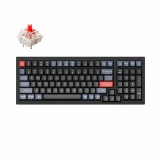 Klaviatura Keychron V5 100 kalitli QMK Keychron K PRO Red Hot-Swap RGB Frosted Black