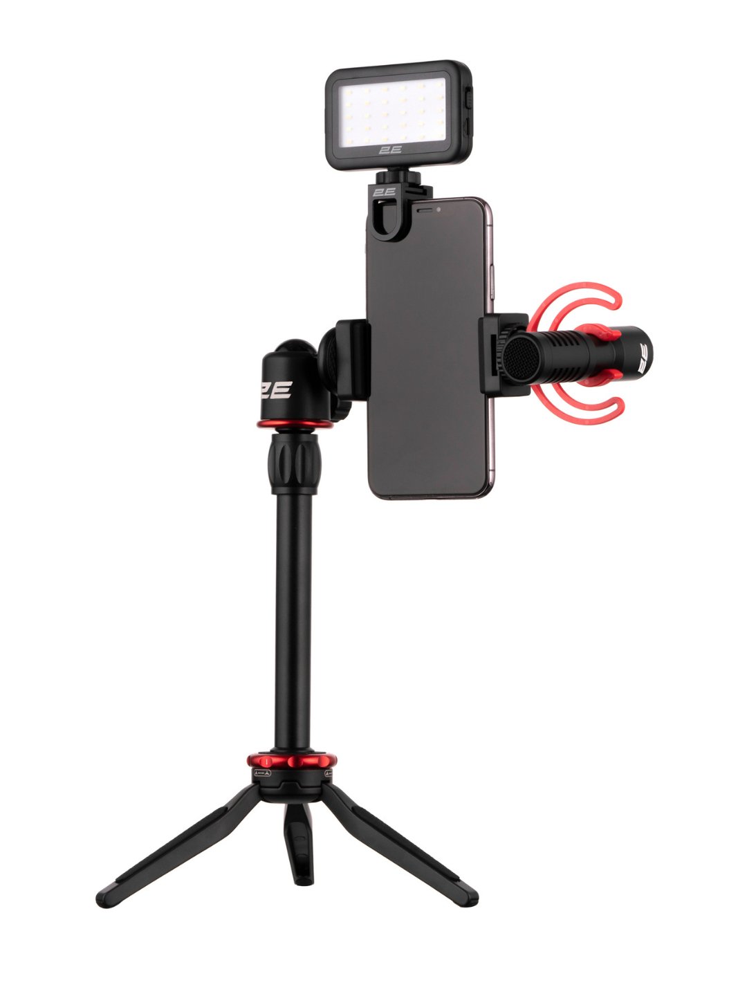 Mobil qurilmalar uchun tripodli mikrofon 2E AU-SM10S Maono Vlog KIT, 3,5 mm