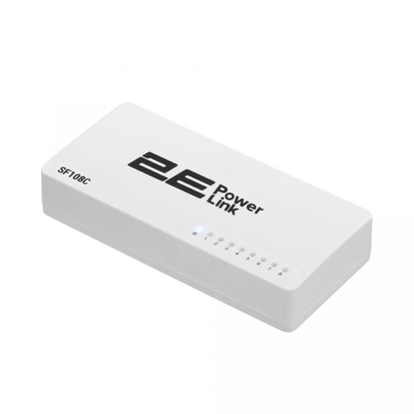 Switch 2E PowerLink SF108C 8xFE, boshqarilmaydigan, ish stoli