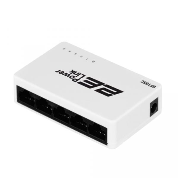 Коммутатор 2E PowerLink SG105C 5xGE, Гигабитный, неуправляемый, десктоп