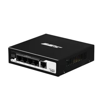 Коммутатор 2E PowerLink SP401F 4xFE PoE+, 1xFE Uplink, 55Вт, неуправляемый