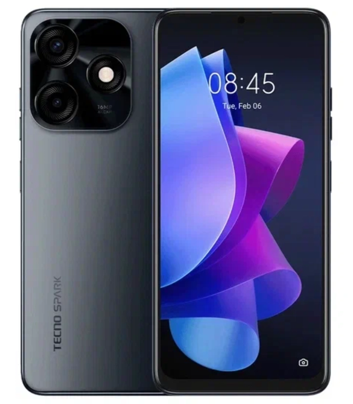 Смартфон TECNO Spark 10C 4/128GB Чёрный + наушники в подарок!