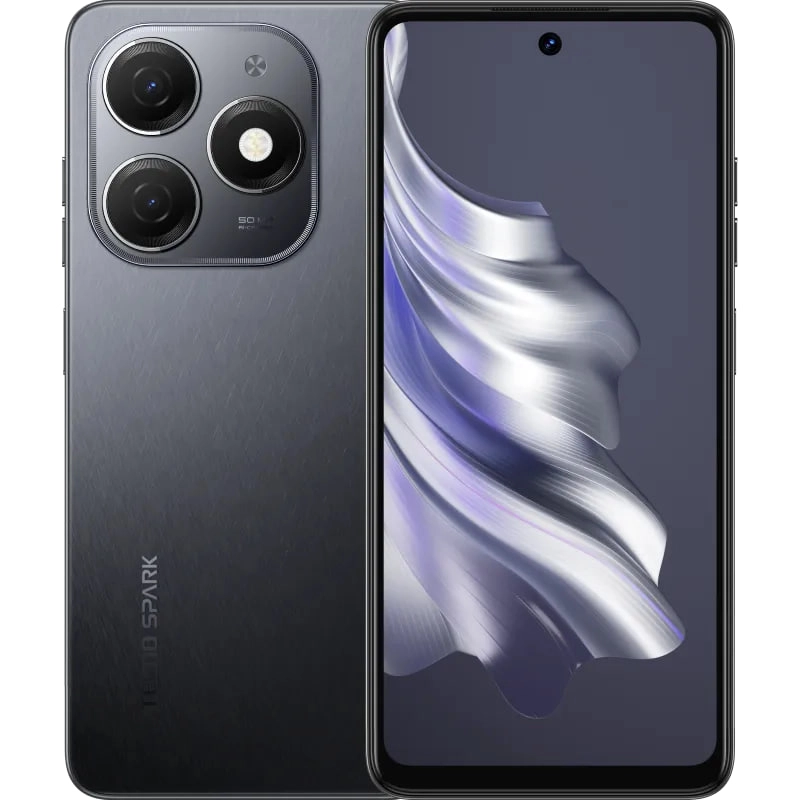 Смартфон TECNO Spark 20 8/128GB Gravity Black