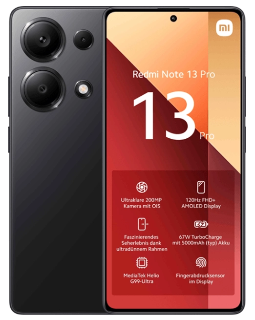 Smartfon Xiaomi Redmi Note 13 Pro 12/512GB Black