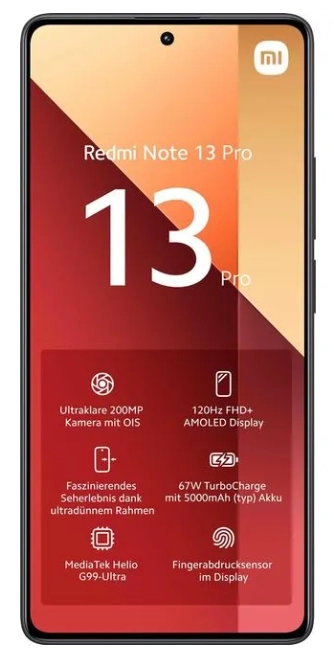 Smartfon Xiaomi Redmi Note 13 Pro 8/128GB Midnight Black