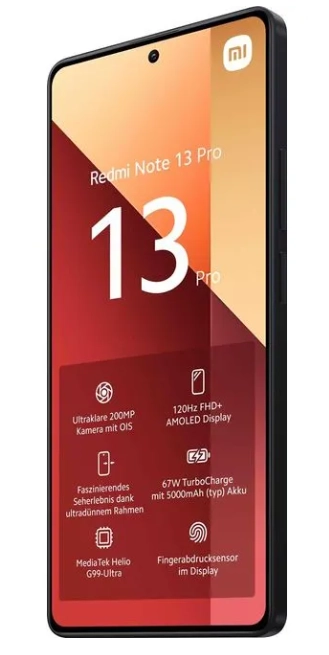 Смартфон Xiaomi Redmi Note 13 Pro 8/128GB Midnight Black