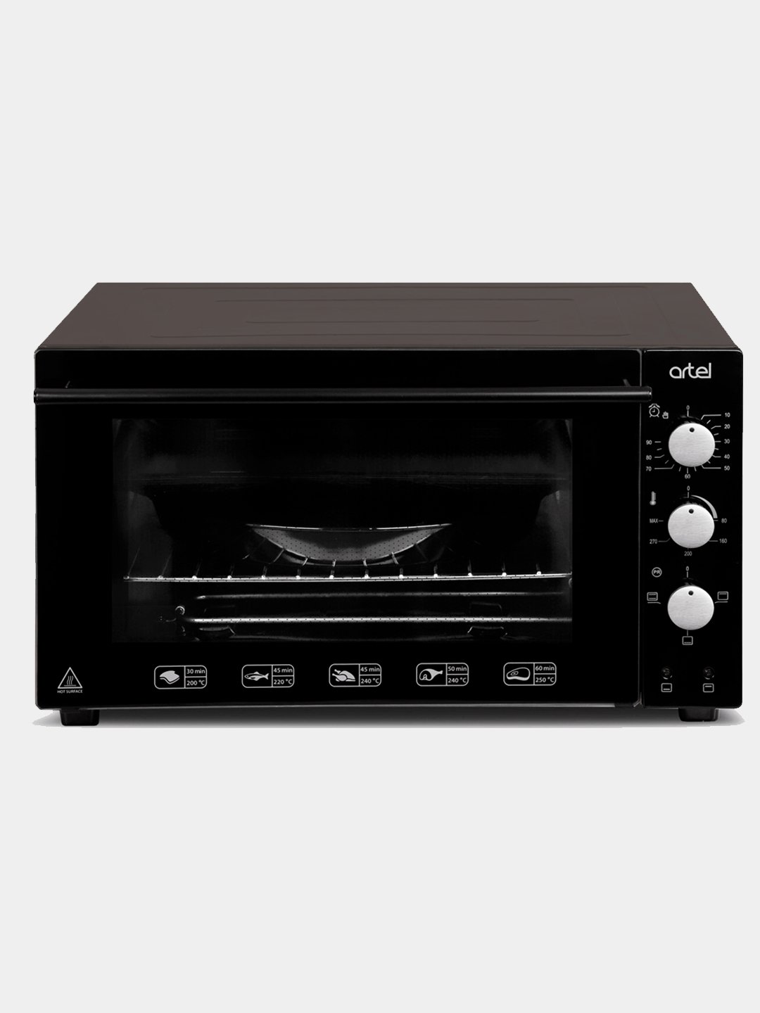 Elektr pechkasi: Artel, mustaqil MD 4218 e rangi nam asfalt