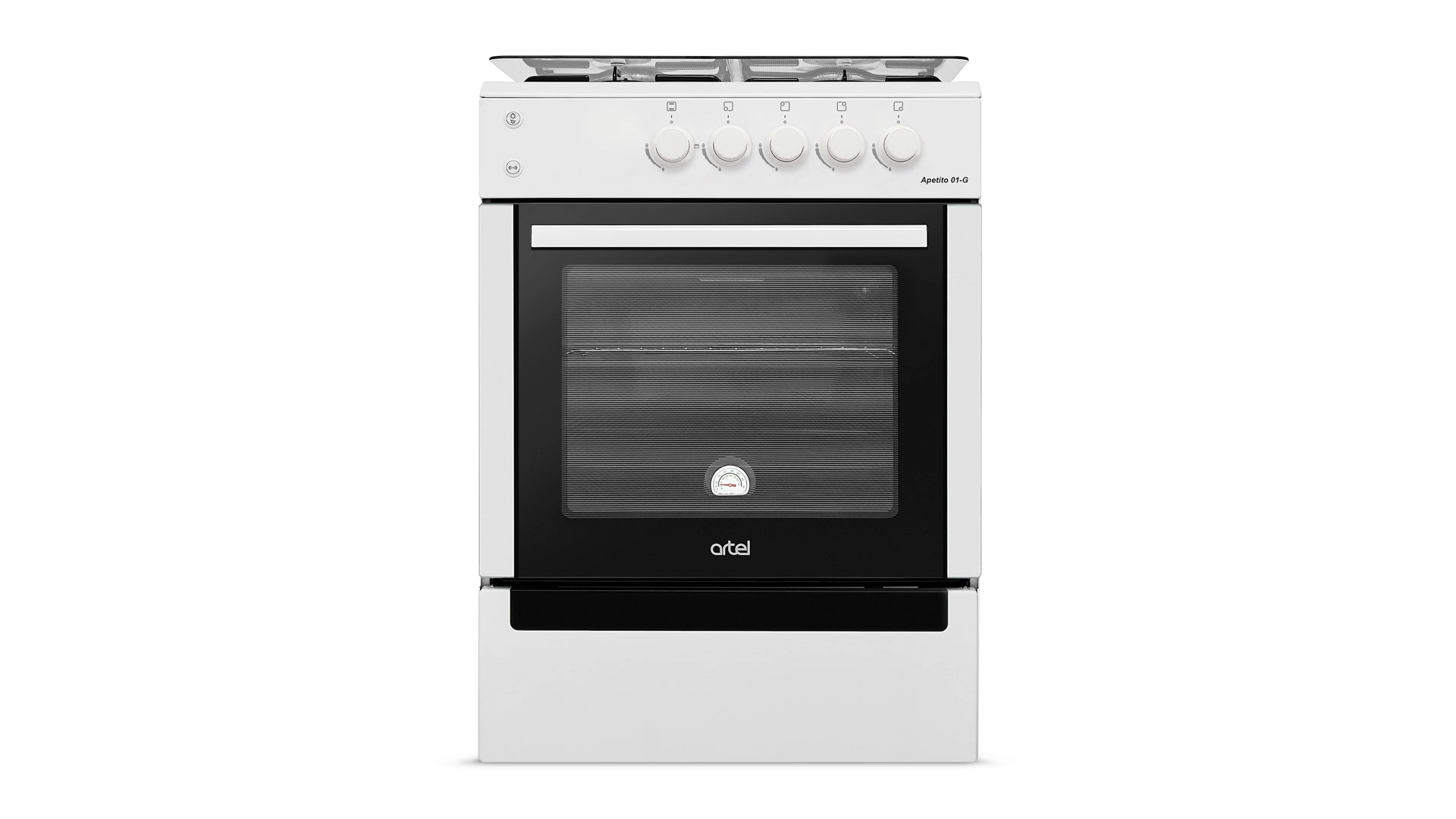 Бытовая газовая плита: Artel, Apetito 01-G ГП c ГК White