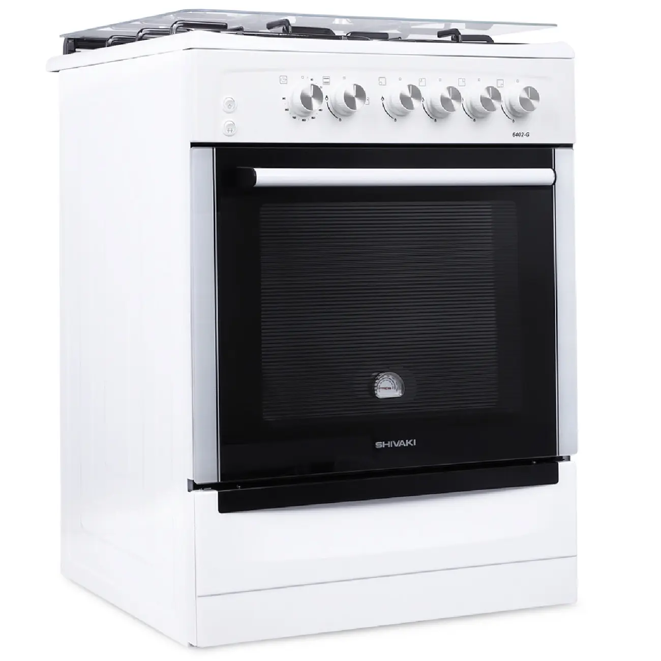 Бытовая газовая плита: Shivaki, 6402-G ПНО 4Г White