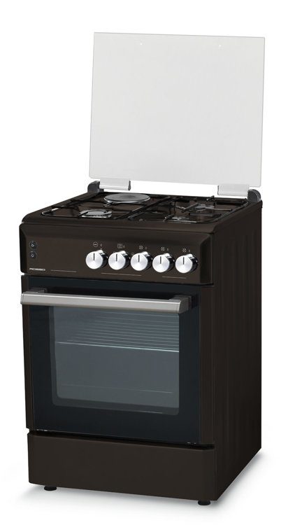Бытовая газовая плита: ROSSO, kabsa 31 brown  коричневый, гофрокоробка