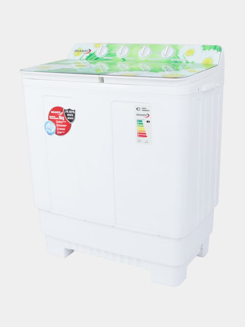 Стиральная машина Brando BRWM-TT8-SS, 8kg, полуавтомат, White