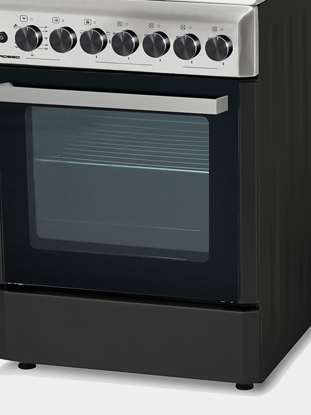 Бытовая газовая плита: ROSSO, andalusiya 40 inox/silver  серебристый inox, гофрокоробка