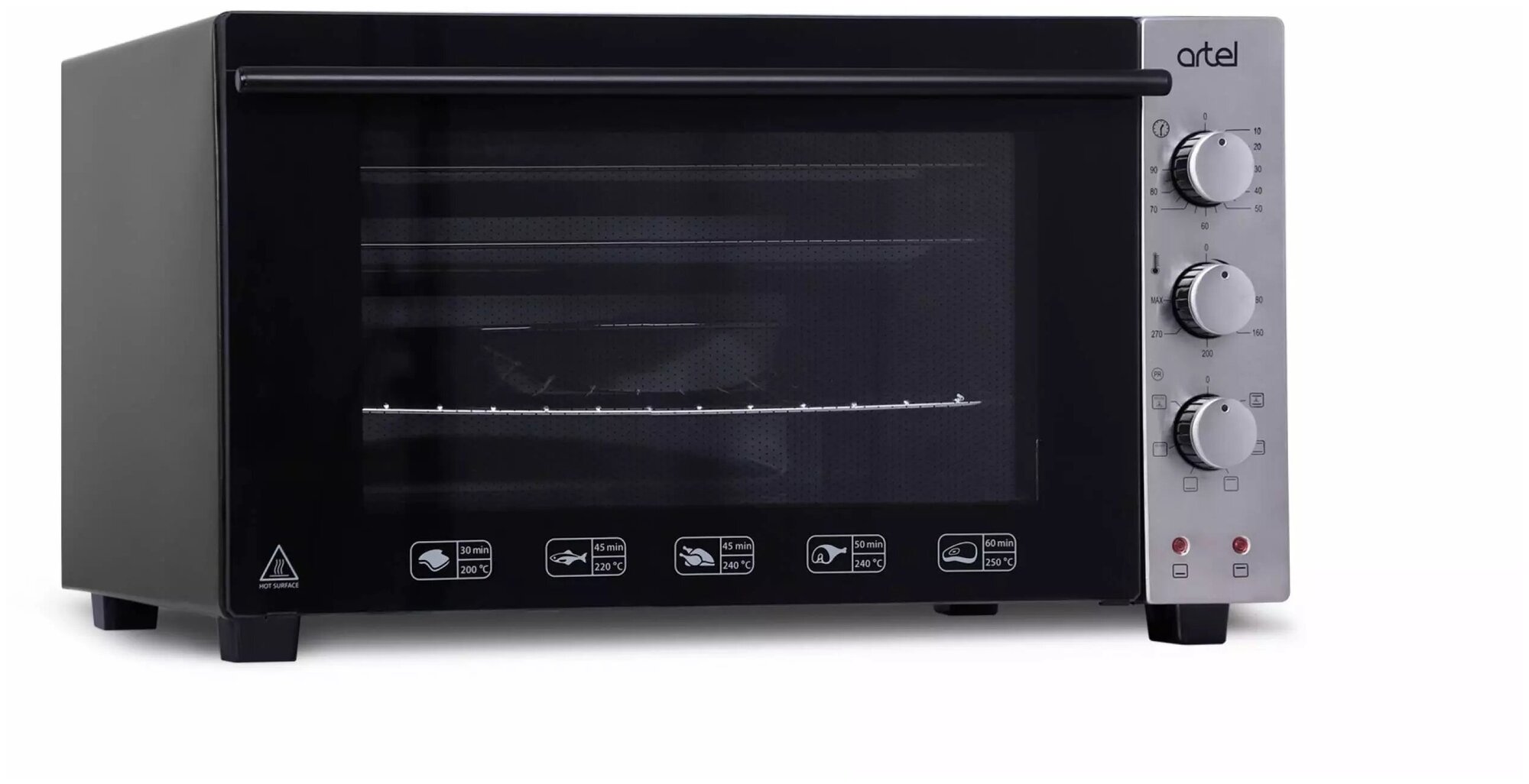Газовая плита  Artel 4203 (без гриля) INX/Черый