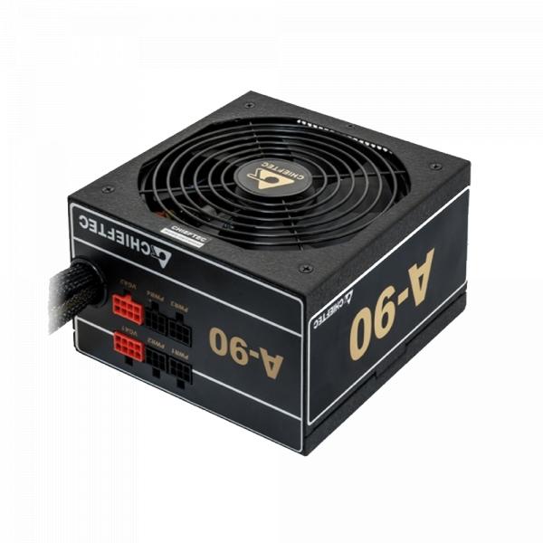 Блок питания CHIEFTEC RETAIL A-90 GDP-750C,750W, 80+Gold,14cm fan,eff. >90%,24+8pin(4+4),3xMolex,8xSATA,4xPCIe 8pin(6+2),Modular