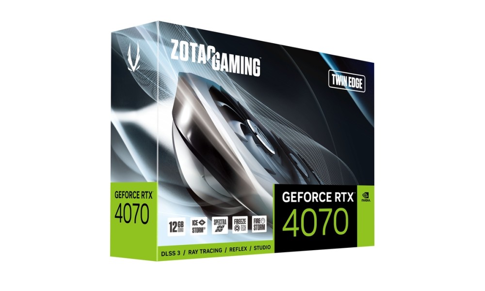 Видеокарта ZOTAC GeForce RTX 4070 12GB GDDR6X Twin Edge