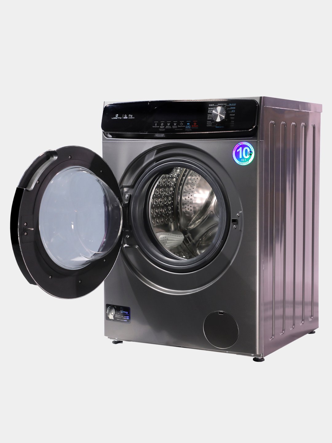 Стиральная машина Loretto LW-8203T-G Graphite Grey 8кг BLDC-INVERTER
