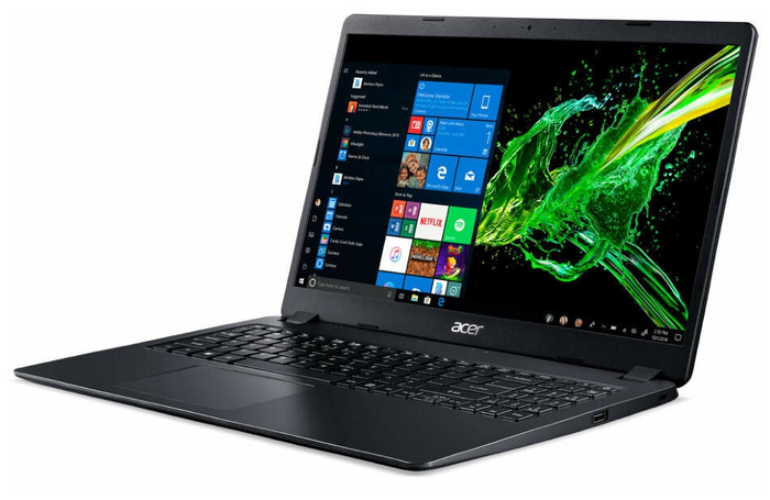 Ноутбук Aspire 3 A315-56-315A / i3-1005G1 / 8GB / SSD 128GB / HDD 1TB, черный