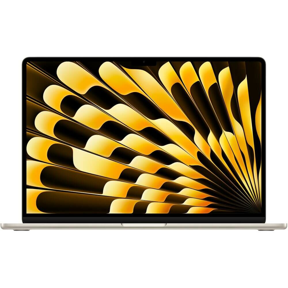 MacBook Air 15.3" Apple M3 noutbuki (8C CPU/10C GPU), 8GB, 256GB, yorqin yulduz