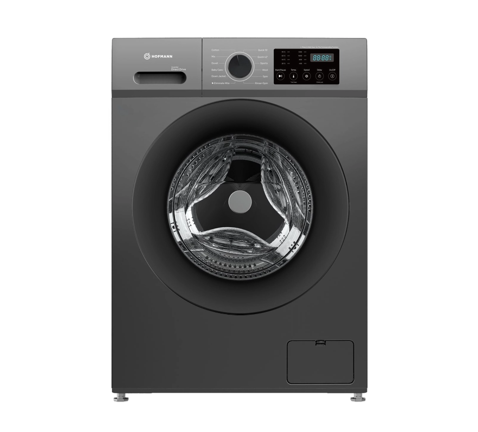 Стиральная машина Hofmann WM1012SDDG 10кг, черный
