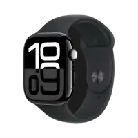 Умные часы Apple Watch Series 10 46 мм GPS, Jet Black Aluminum Case with Black Sport Band (S/M)