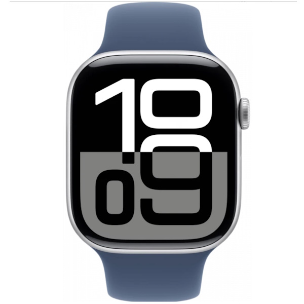 Умные часы Apple Watch Series 10 46 мм GPS, Silver Aluminum Case with Light Blush Sport Band (S/M)