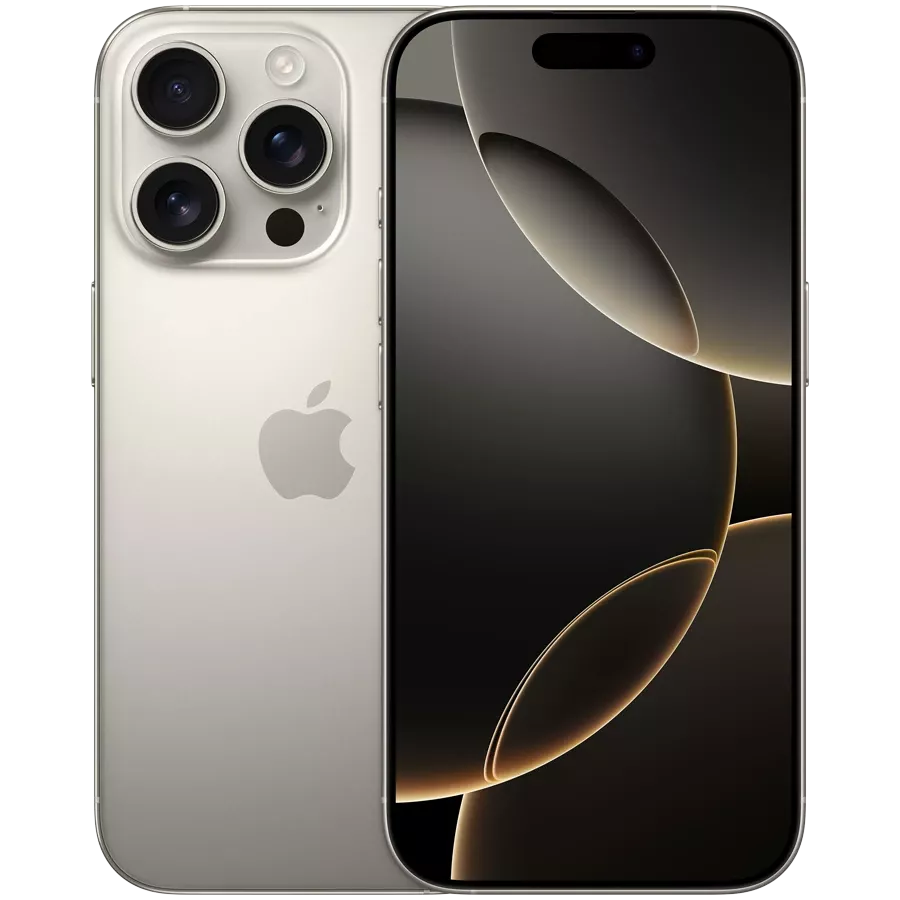 Смартфон Apple iPhone 16 Pro 256 ГБ (nanoSim+eSim), Natural Titanium