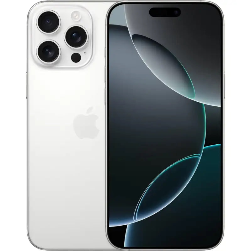Смартфон Apple iPhone 16 Pro Max 1 ТБ (nanoSim+eSim), White Titanium