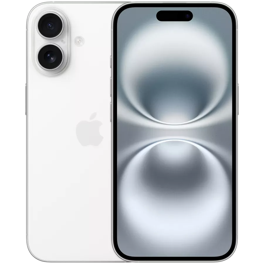 Смартфон Apple iPhone 16 256 ГБ (nanoSim+eSim), White