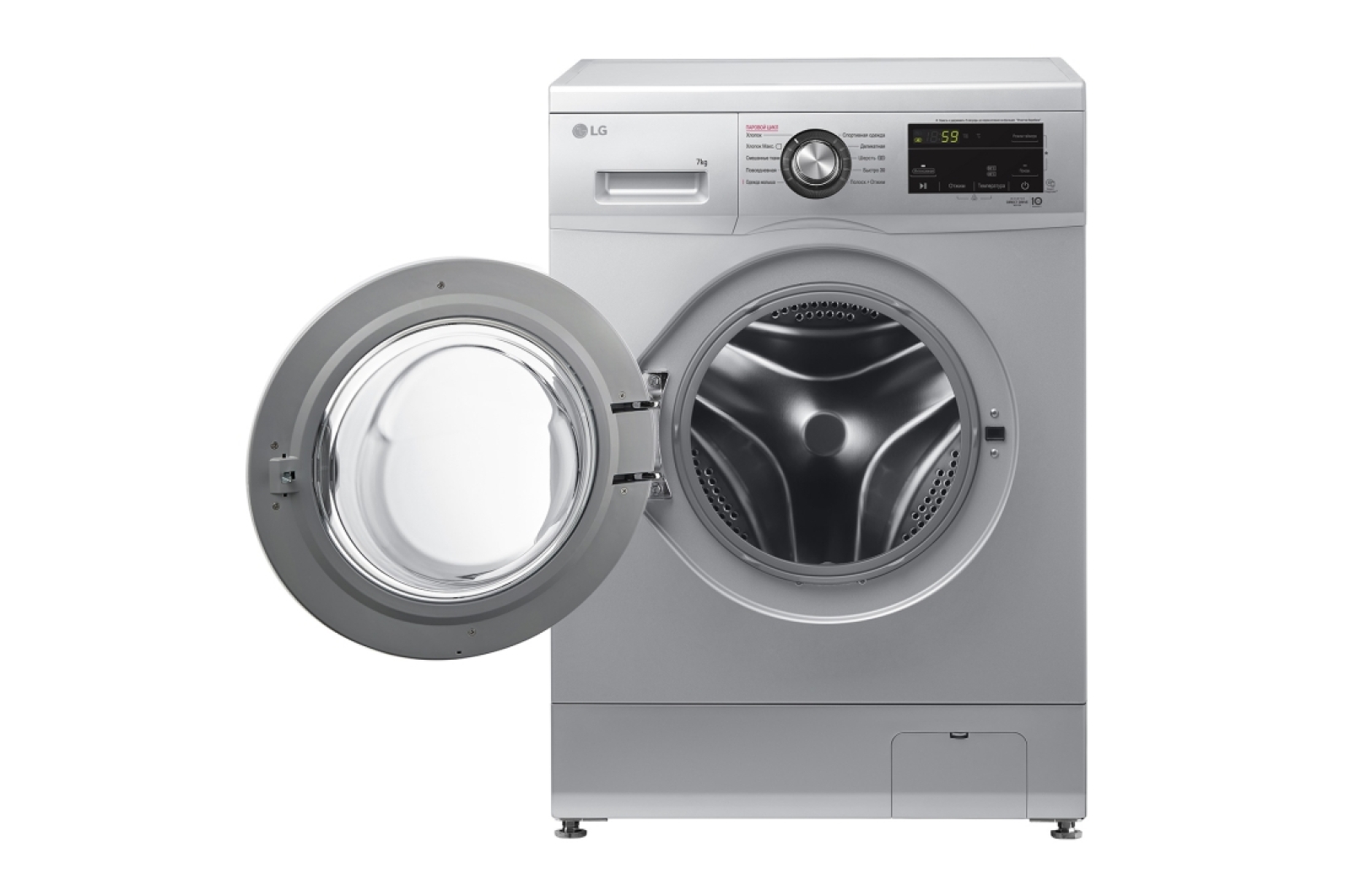 Стиральная машина LG Steam F2J3HS4L, серебристый
