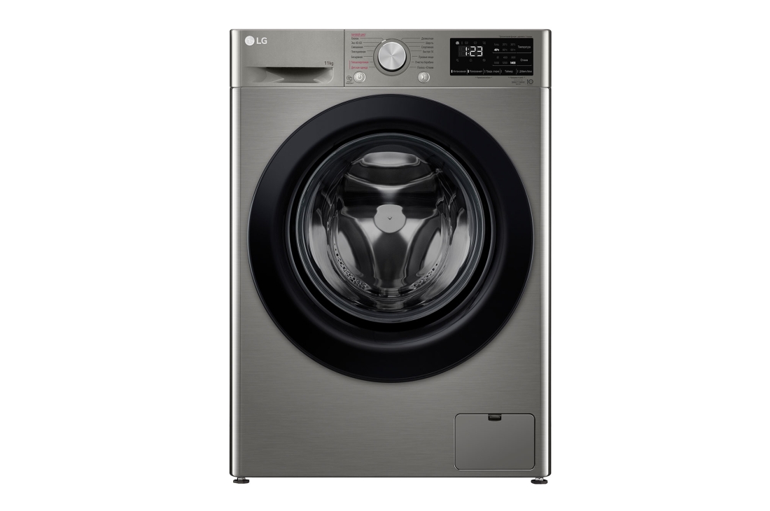 Стиральная машина LG F4V3ES6S, темно-серый