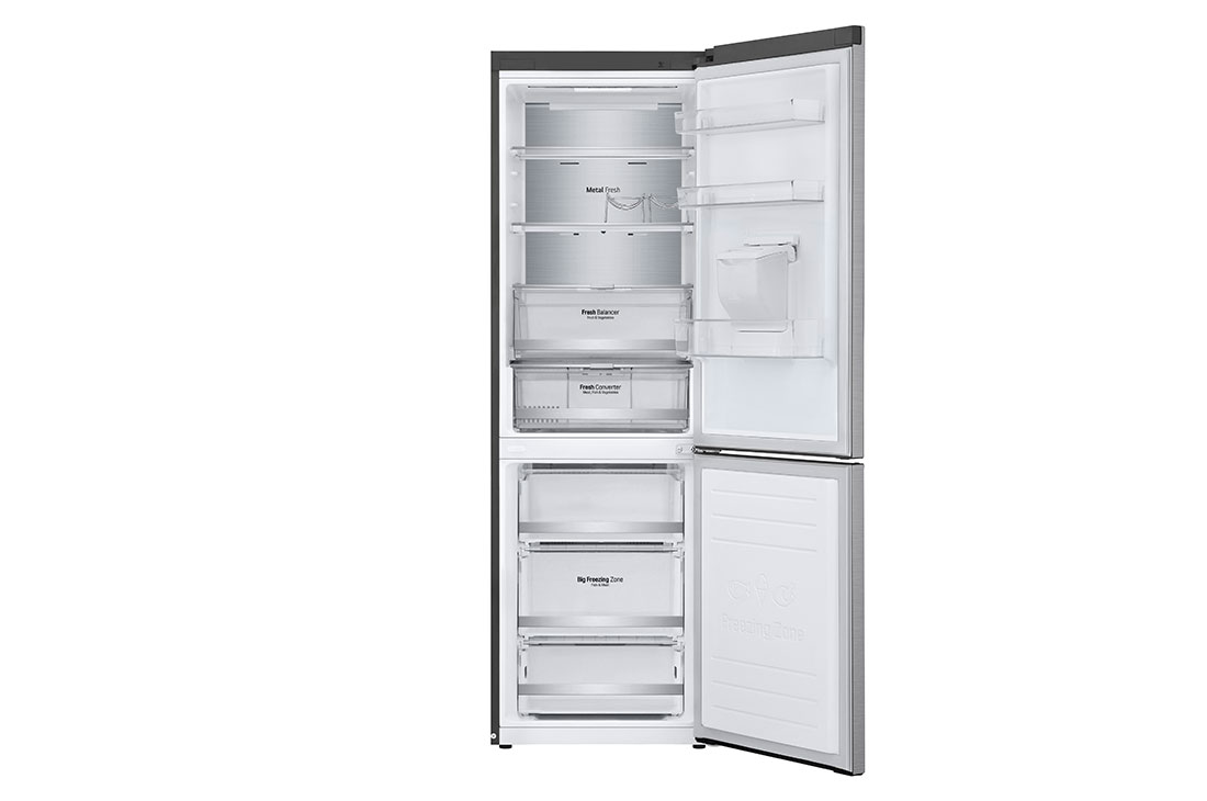 Холодильник LG GC-F459SMUM, серебристый