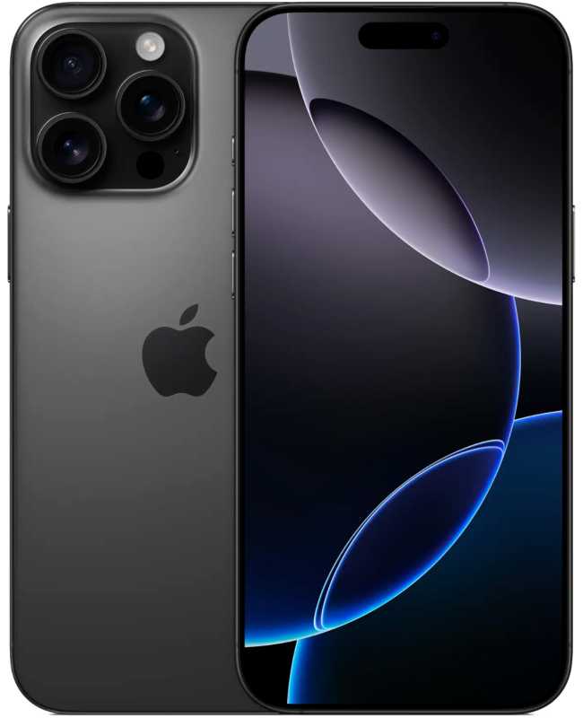 Смартфон Apple iPhone 16 Pro Max 256 ГБ только e-sim, Black Titanium