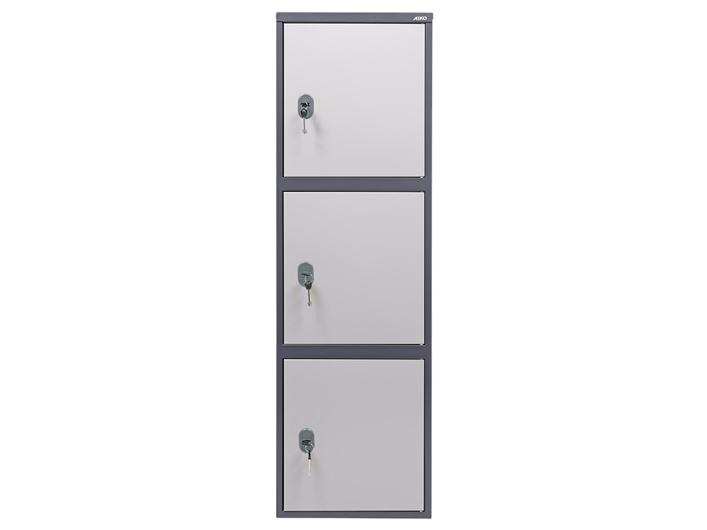 Шкаф-сейф AIKO SL-150/3Т бухгалтерский, сварная конструкция из стали.