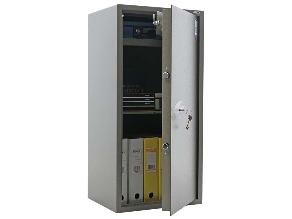 Офисный сейф AIKO TM-90T с защитой замка от высверливания.