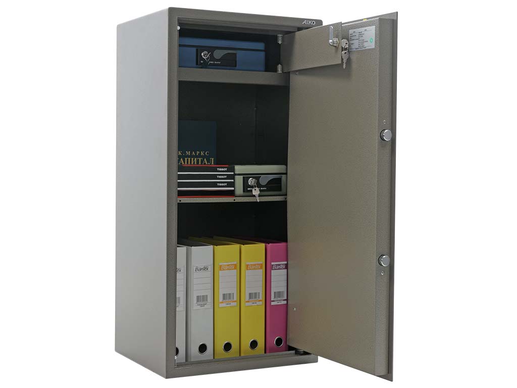 Офисный сейф AIKO TM-90T с защитой замка от высверливания.